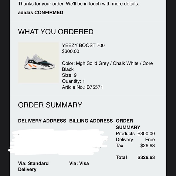 Adidas Yeezy Boost 700 WaveRunners Size 9 - Picture 10 of 10